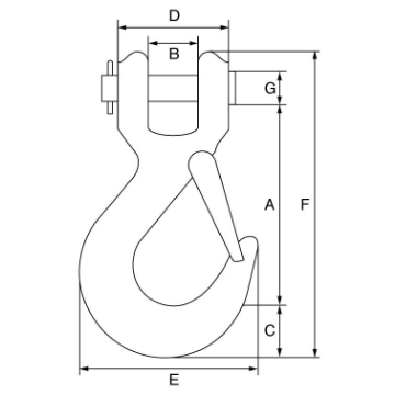 Picture of Green Pin Tycan® Alloy Steel Chain Hook – P-6720A