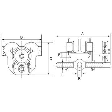 Picture of GT Viper Geared Travel Beam Trolley VGT