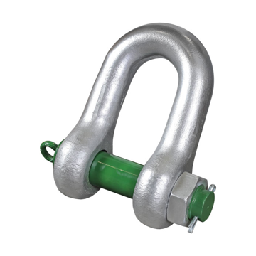 Picture of GT Green Pin® Heavy Duty Dee Shackle with Safety Nut and Bolt Pin – GPHDD