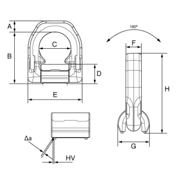 Picture of Grade 10 Cartec Single Base Weld-on Lifting Ring