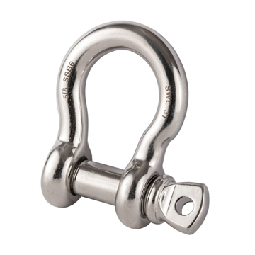Picture of GT Stainless Steel Load Rated Screw Collar Pin Bow Shackle