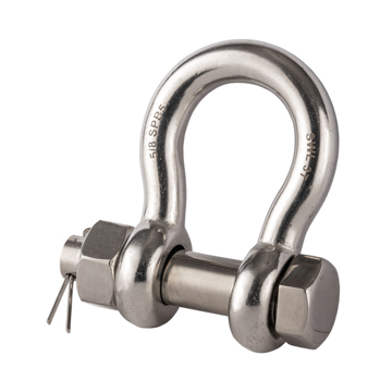 Picture of GT Stainless Steel Load Rated Safety Pin Bow Shackle