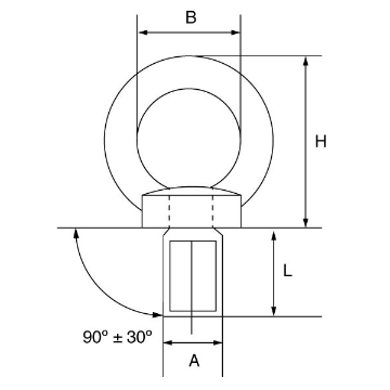 Picture of GT Stainless Steel Load Rated Eyebolt