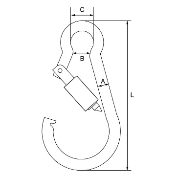 Picture of GT Stainless Steel Carbine Hook with Screw Gate