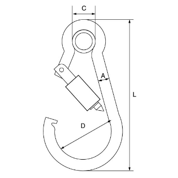 Picture of GT Carbine Hooks with Screw Gate and Eyelet