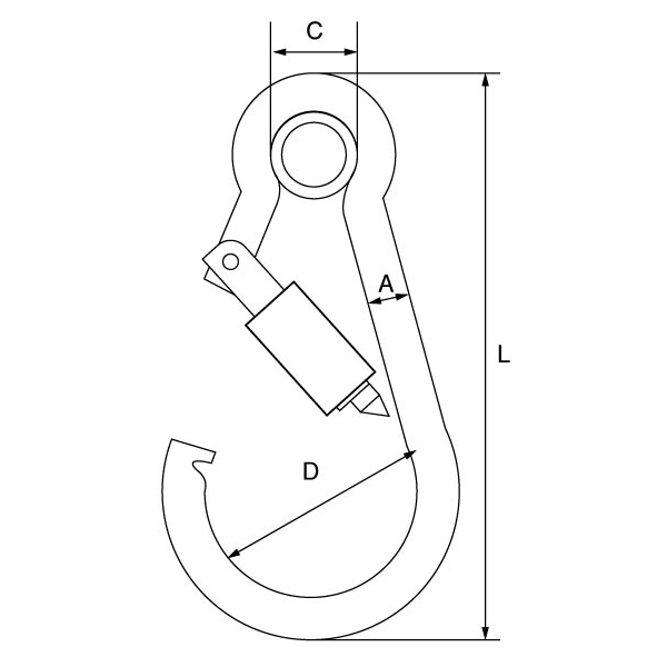 Picture of GT Carbine Hooks with Screw Gate and Eyelet