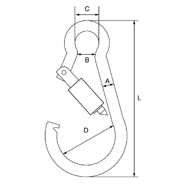 Picture of GT Carbine Hook with Screw Gate