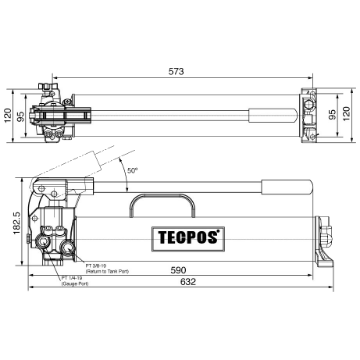 Picture of GT Tecpos Hydraulic Hand Pump ESP17