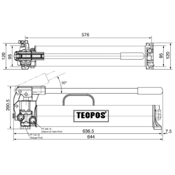 Picture of GT Tecpos Hydraulic Hand Pump ESP25