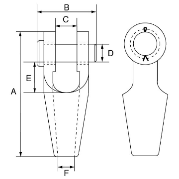 Picture of GT Green Pin® Open Spelter Socket