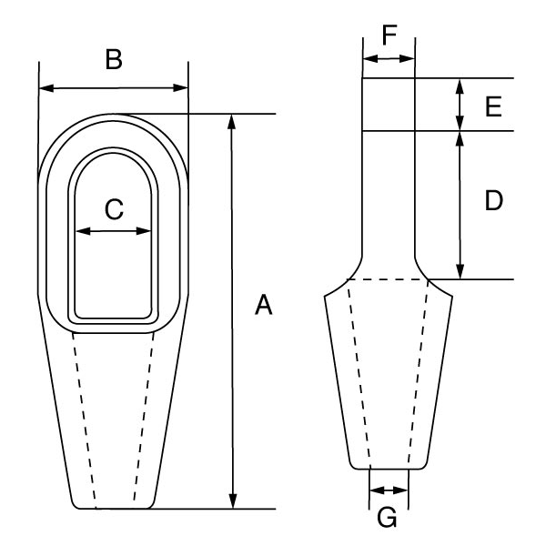 Picture of GT Green Pin® Closed Spelter Socket