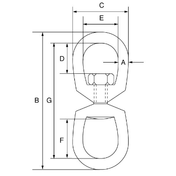 Picture of GT Green Pin® Swivel Eye/Eye