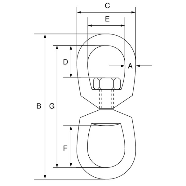 Picture of GT Green Pin® Swivel Eye/Eye