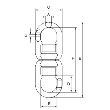 Picture of GT Green Pin® Grade 8 Needle Bearing Swivel Eye/Eye