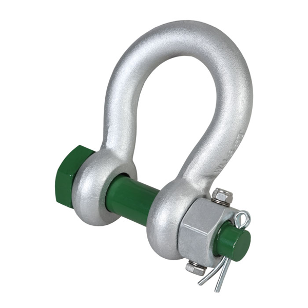 Picture of Green Pin Polar® Grade 8 Bow Shackle with Fixed Nut Safety Pin