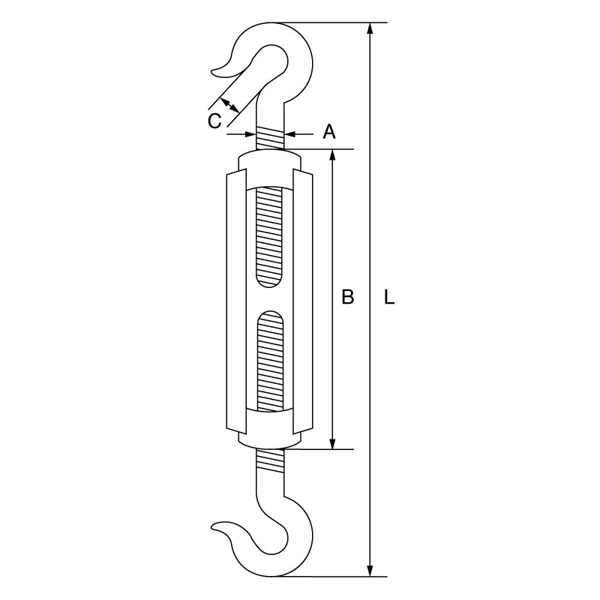 Picture of Open Body Straining Screw Hook/Hook