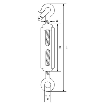 Picture of Open Body Straining Screw Hook/Eye