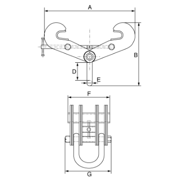 Picture of GT Viper Adjustable Beam Clamp VBC