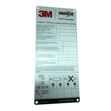 Picture of 3M Protecta Cabloc 6191088 Vertical Cable Safety System ID Tag - EU