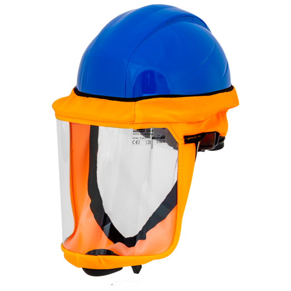 Picture of CleanAir - 710403 - Helmet CA-4 with breathing system, ear muffs and impact visor polycarbonate