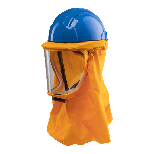 Picture of CleanAir - 710400V - Safety helmet CA-4 PLUS with breathing system (long hood)