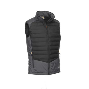 JCB Trade Black Hybrid Padded Gilet