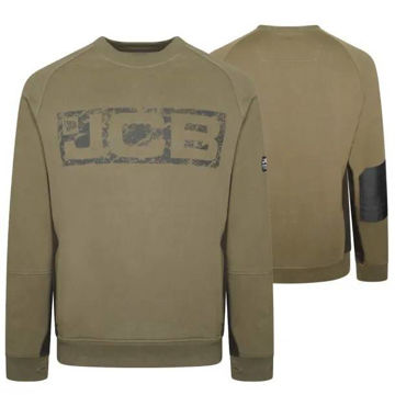 JCB Trade Crew Sweatshirt, Olive