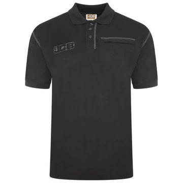 JCB Trade Black Work Polo