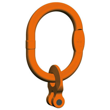 PEWAG 6mm winner Grade 10 Enlarged Clevis Master Link Set (single leg)	