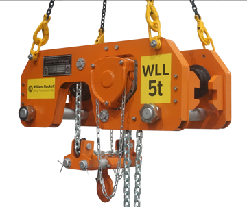 William Hackett Ultra Low Headroom Trolley Hoist