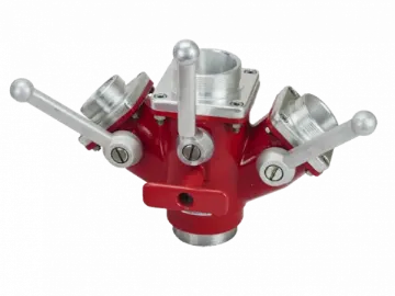 Picture of 2.5" Gun Metal / Nickel Instantaneous Ball Valve Controlled Dividing Breeching