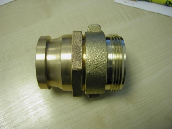 Picture of 2.5" GUNMETAL Instantaneous Male to 2.5" BSP Male Adapter